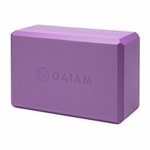 Gaiam Yoga &amp; Pilates Accessories Yoga Block Purple - £13.42 GBP