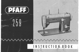 Pfaff 259 Sewing Machine Instruction Book Enlarged - £10.26 GBP