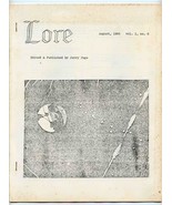 LORE SciFi Fanzine Vol. 1 No. 6 Jerry Page August 1966 Greenleaves Fall - £45.15 GBP
