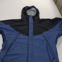 REI Elements RN#37249 Unisex Blue/Black Under Arms Zipper Hooded Jacket Size L image 14