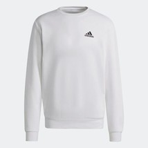 adidas Feel Cozy Fleece Sweatshirt White Mens Size Large H12220 New With Tags - £37.05 GBP