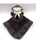 Carter&#39;s Lovey Monkey Security Blanket Rattle Satin Binding Soother Lovi... - $14.99
