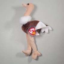 Ty Beanie Baby Stretch The Ostrich Bird Plush NEW NWT With Tags - £9.48 GBP