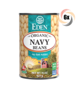 6x Cans Eden Foods Organic Navy Beans | 15oz | No Salt | Non GMO &amp; Glute... - £29.36 GBP