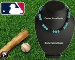 Crystal Rhinestone CZ Bling Disco Ball Bead Baseball Necklace Black Teal... - $22.76+