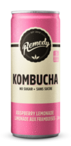 12 Cans of Remedy No Sugar Kombucha Raspberry Lemonade Soda Drink 330ml Each - $57.09