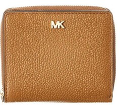 Michael Kors Pebbled Leather Medium Zip Around Snap Wallet - Acorn - $79.00
