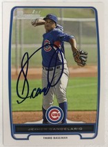 Jeimar Candelario Signed Autographed 2012 Bowman Baseball Card - Chicago... - $9.99