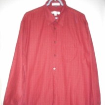 Geoffrey Beene Mens Rust Orange long sleeve Shirt Sz XXL - $230.64 MXN