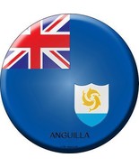 Anguilla Country Novelty Metal Circular Sign C-189 - £22.34 GBP