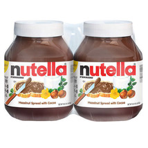  2Pk Ferrero Nutella Hazelnut Spread With Cocoa 33.5 oz Large Jar  - $25.44