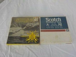 Sunset &amp; Scotch 120 Minutes Reel Recording Tape 600&#39; 5&quot; Reel Sealed (Lot of 2) - £10.18 GBP