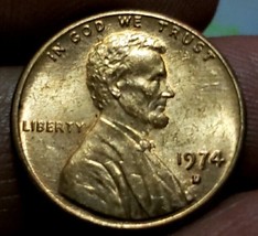 1974 D Lincoln Penny. Error...Ddr - £3.99 GBP