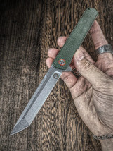 Tanto Folding Knife Pocket Flipper Hunting Survival Ball Bearing D2 Blade EDC - £49.38 GBP