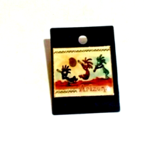 Smith Southwestern Lapel Hat Pin Pinback Arizona Palm Trees Playing Instruments - £9.40 GBP