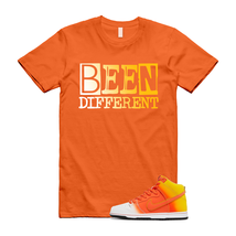 Dunk Candy Corn Sweet Tooth Orange Amarillo White Yellow T Shirt Match BEEN - £23.88 GBP+