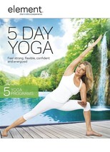 Element 5 Day Yoga 5 Workouts Dvd Exercise Fitness New Sealed - £10.69 GBP