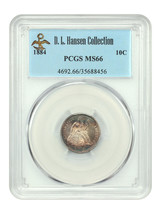 1884 10C PCGS MS66 ex: D.L. Hansen - $1,120.35