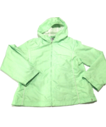 Athletic Works Windbreaker Jacket Womens Large Lime Green Hood Mesh Linn... - £6.91 GBP