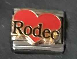 Rodeo Heart Wholesale Italian Charm Enamel 9mm Link K40 - £10.76 GBP