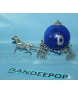 Cinderella Coach Carriage Horse Vintage Sterling Silver With Cobalt Blue... - £331.33 GBP