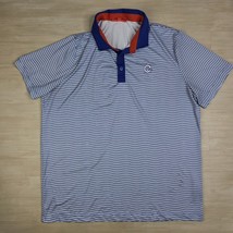 Redvanly Striped Polo Golf Short Sleeve Shirt Stretch Performance Men's ... - $37.52