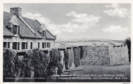 New York Fort Ticonderoga South Barracks Curtain Wall Bastion Postcard E02 - $2.99