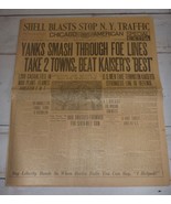 Yanks Smash Foe Lines, Beat Kaiser&#39;s Best - Chicago American, Oct. 7, 1918 - £19.71 GBP