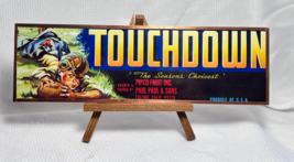 Orig Antique Touchdown The Seasons Choicest Fresno CA Framed Advertising... - $29.95