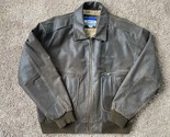 VTG Boeing McDonnell Brown Leather Pilot Jacket Men’s w/ 5 Pockets - Siz... - £75.67 GBP