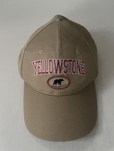 Yellowstone Park Adjustable Strap Cap Hat Khaki Beige- Missing Top Button - $13.86