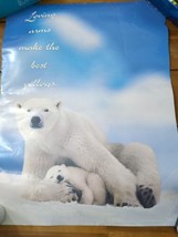 Vintage 1996 Tangerine Press Polar Bear Loving Arms Make The Best Pillows Poster - £15.92 GBP