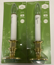 Candle Lamp Battery Operated Vigil Celebration Wedding Ceremony Partys Set Of 2 - $14.84