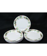Gibson Home Christmas Charm Holly Berry Salad Plates 7 1/2&quot;  Lot of 8 Xmas - $553.94 MXN