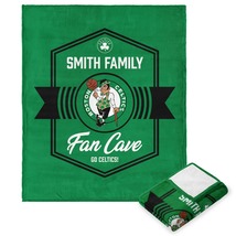 NBA Boston Celtics Dominion Personalized Silk Touch Throw Blanket 50X60 - £44.76 GBP