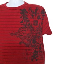 Seattle Cotton Works Graphic T Shirt Size XL Red Crest Skull &amp; Crossbones - £20.11 GBP