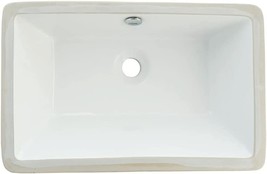 Kingston Brass Lb21137 Fauceture Castillo Undermount Bathroom Sink With, White - $178.99
