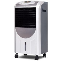 Portable Air Cooler Fan with Heater and Humidifier Function - Color: Gray - $182.99