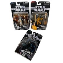Star Wars The Saga Collection Lot Of 3 Figures Sandtrooper Palpatine Naboo - £29.60 GBP
