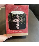 1999 Hallmark Christmas Keepsake Ornament Cross Of Hope fine pewter lead... - $161.77 MXN