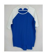 LulaRoe Men&#39;s Oversized Short Sleeve T-Shirt Blue With White Sleeves Siz... - $236.83 MXN