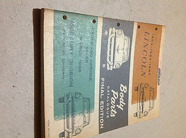 1953 1954 1955 Lincoln Corpo Parti Catalog Catalogo Manuale Final Edizione - $43.12