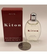 KITON MEN  0.24oz 7ml MINI EDT Splash RARE Hard To Find - NEW IN BOX - £86.77 GBP