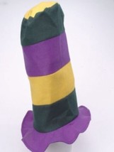 Mardi Gras 11 Inch Tall Stove Pipe Felt Hat Brand New With Tags - £12.68 GBP
