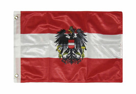12x18 Austria Eagle Rough Tex Knitted Boat Flag 12''x18'' Banner Grommets - £12.95 GBP
