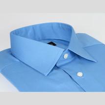 Mens Mondego  Stretch Cotton Blend Dress Classic shirt Long Sleeves SN2400 Blue image 3