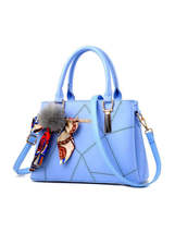 Silk Scarf Decor Sewing Thread Handbags For Women - £44.99 GBP