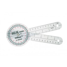 8 in. Baseline Hires 360 Degree Clear Plastic Goniometer - 25 Each - $261.90