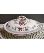 Antique Royal Worcester Chinoiserie Covered Vegetable Serving Dish Tea Tree - $232.13 CAD