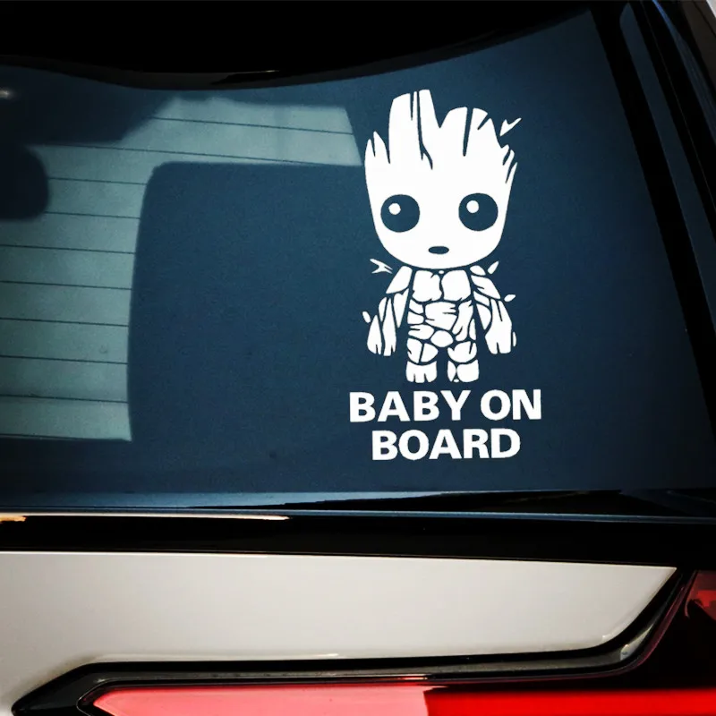 Car Stickers Baby On Board In Car Alien Lovely Reflective Decoration For - £6.79 GBP+